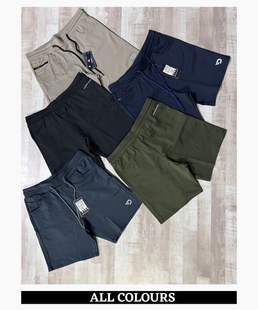 Stretch Performance Shorts - Imported 4way Taiwan Lycra (GSM 260)