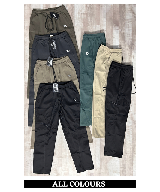 Premium Imported Nylon Dobby Terry Casual Track Pants | 190 GSM | Comfort Fit