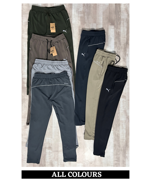 Imported Dobby Lycra TrackPant With Piping Details | GSM 250 | Slim Fit