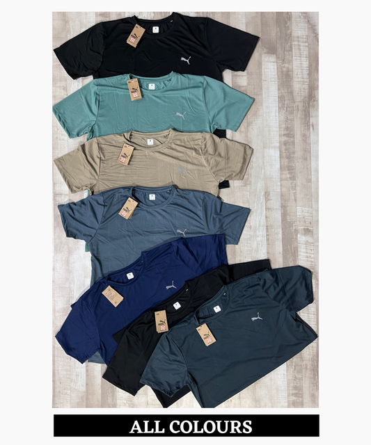 Imported Jacquard Lycra Plus Size T-shirt (GSM 180)