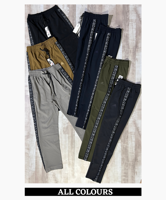 Imported Ns Terry Lycra Lower  (GSM 180-190) Three Strip Design