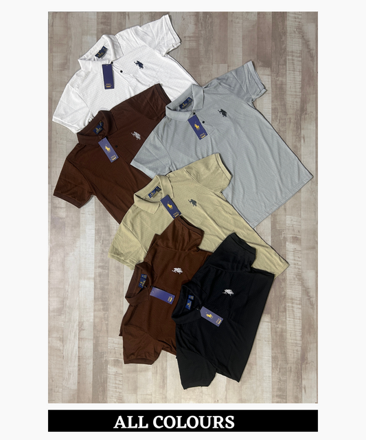 Premium Quality Knitting Lycra Self Design Jacquard T-Shirts (GSM 190-200)