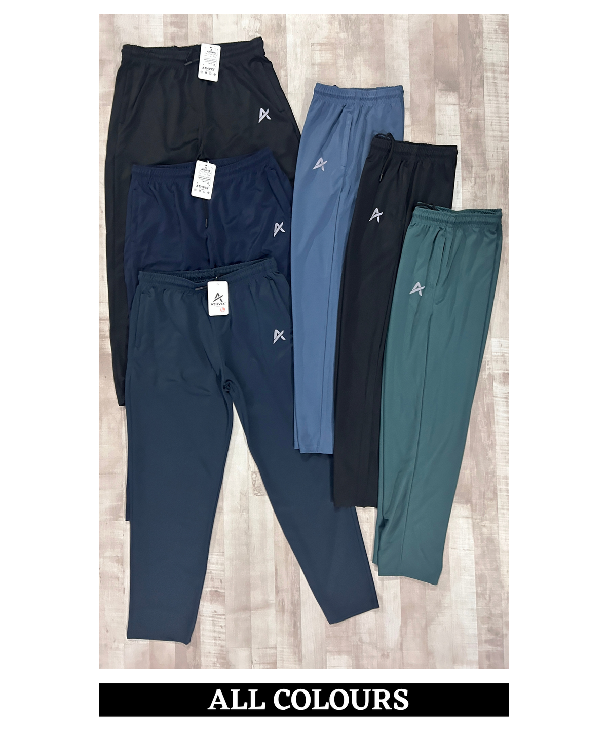 Men's Imported BirdEye Knit Track Pants | Athvix Active Wear By Denmonk | 250 GSM | Slim Fit