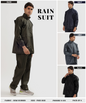 Men’s Semi-Rubber Rain Suit – Free Size