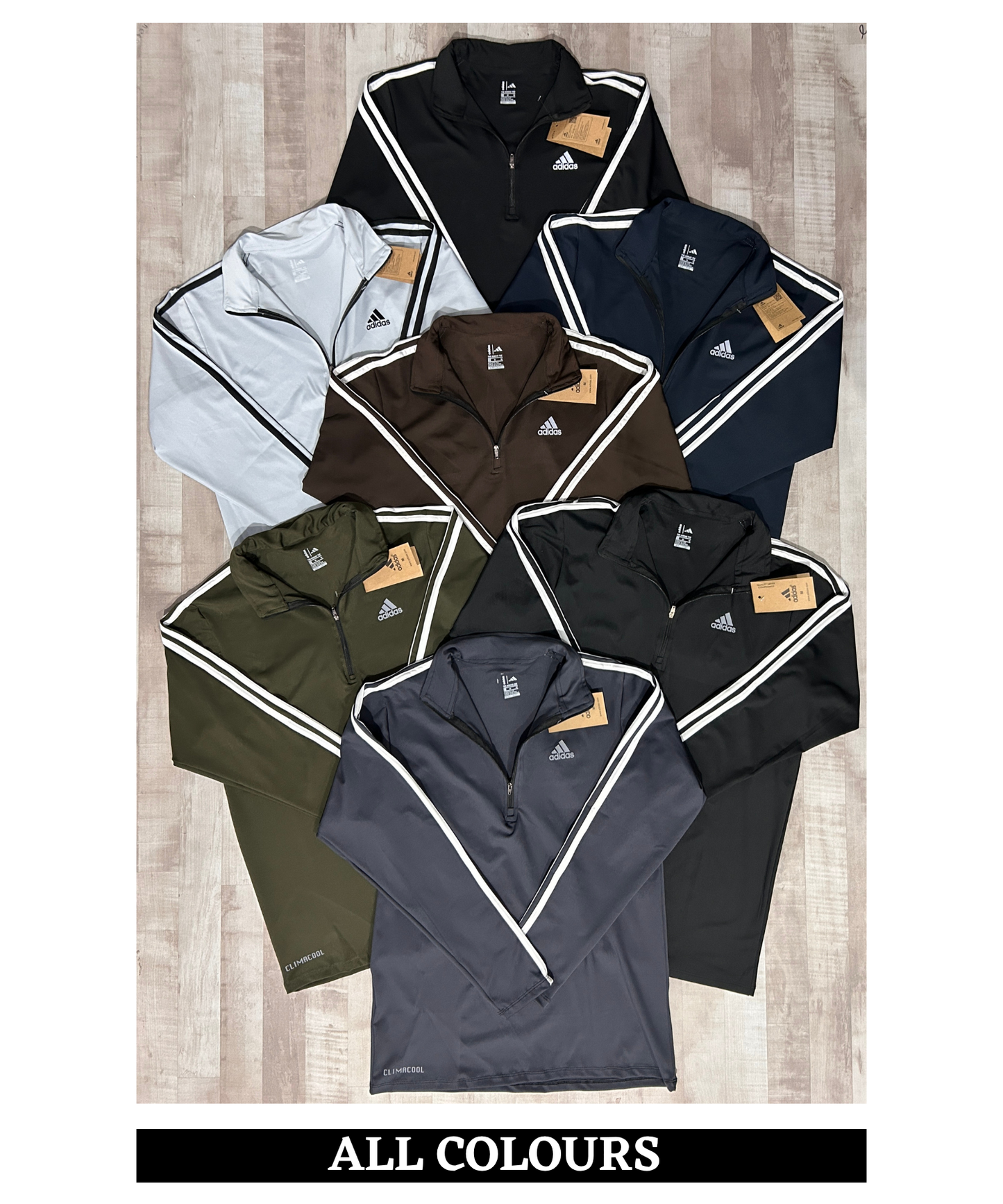 Imported 4way Taiwan Lycra Half Zipper T-Shirt with 3 Strip Design | 250 GSM | Regular Fit