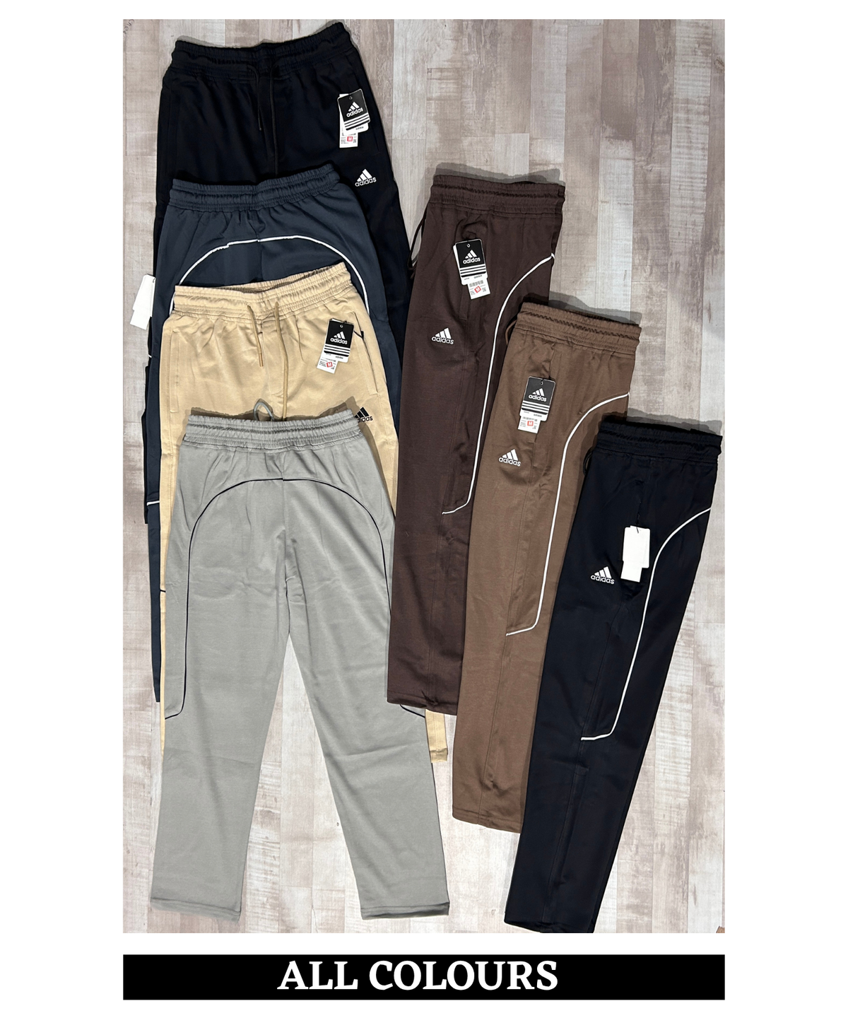 Premium Quality 100% Cotton Lycra Trackpant with Piping Detail  | GSM 250 | Comfort Fit
