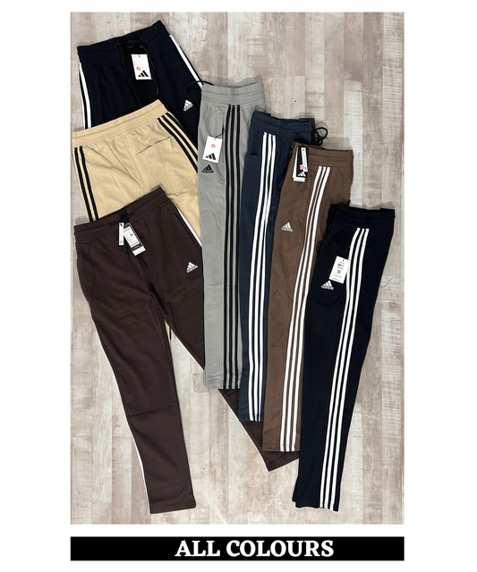 Premium Quality 100% Cotton Lycra Lower (GSM 260) | 3 Strip Design