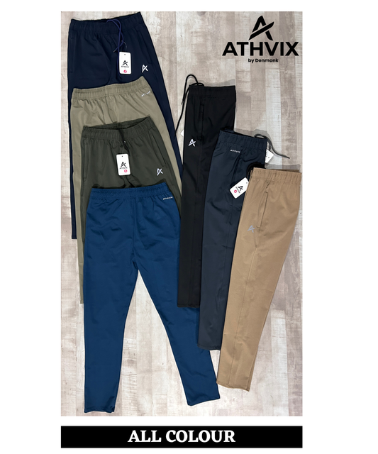 Imported 4-Way  Lycra TrackPant | 240 GSM  | Athvix Active Wear By Denmonk