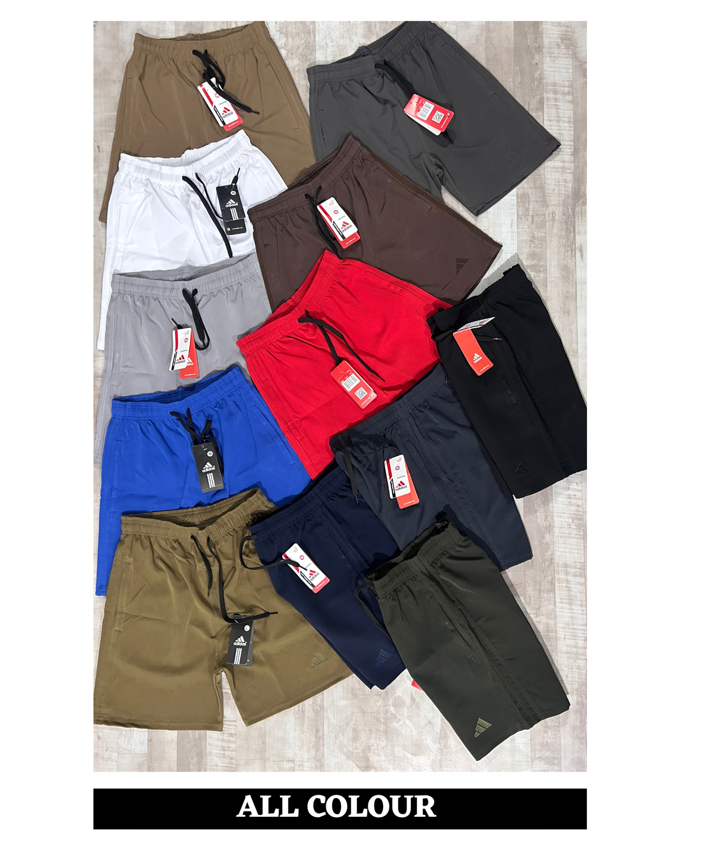Imported NS Terry Lycra Shorts  (GSM 180-190) |  Same Colour Patti