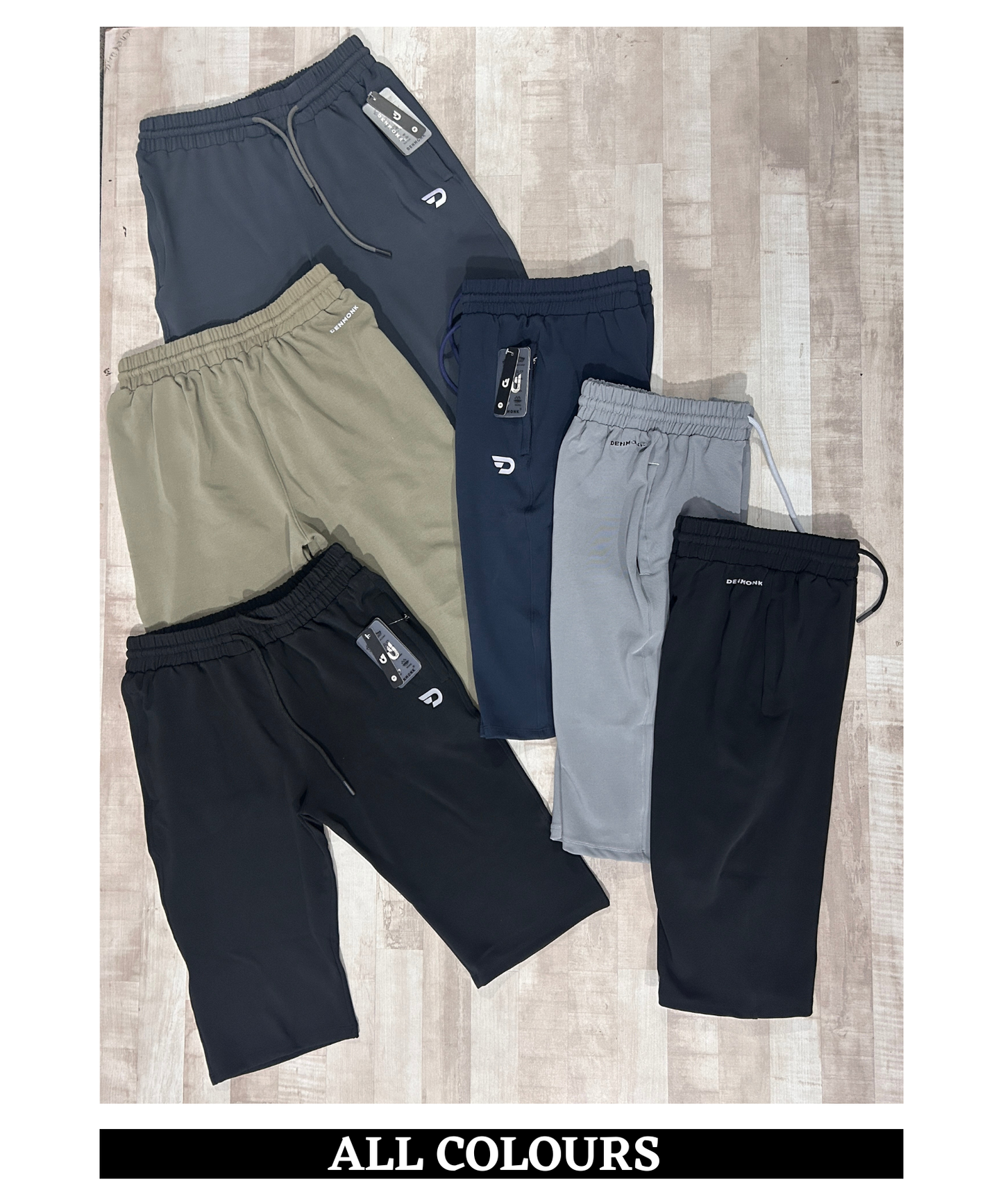 Men's Premium Imported Dobby Lycra Capri | 250 GSM | Both Side Zip Pockets | Regular Fit