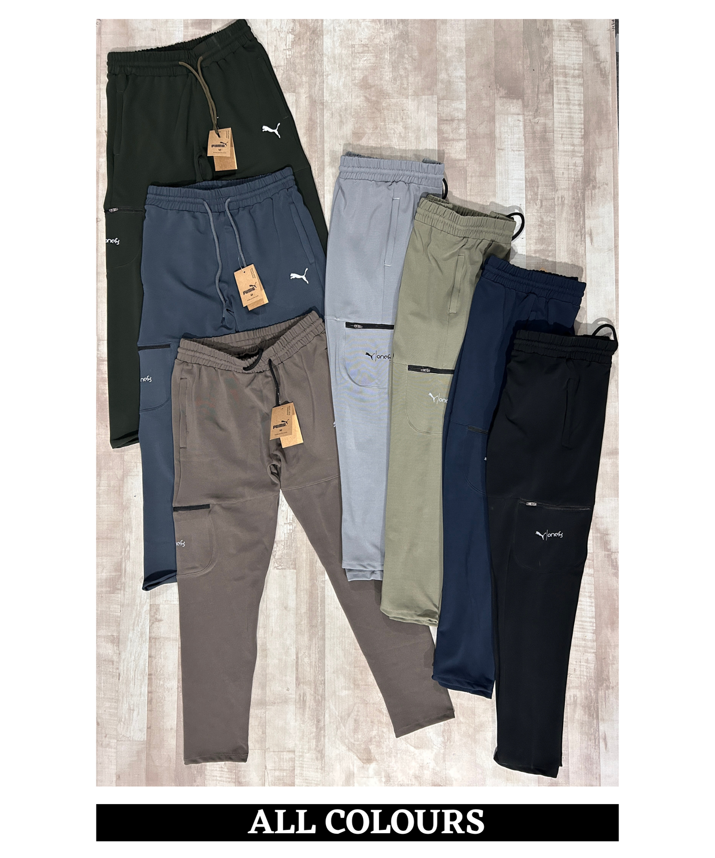 Imported Dobby Lycra Trackpant (GSM 250) | Knee Zip Pocket