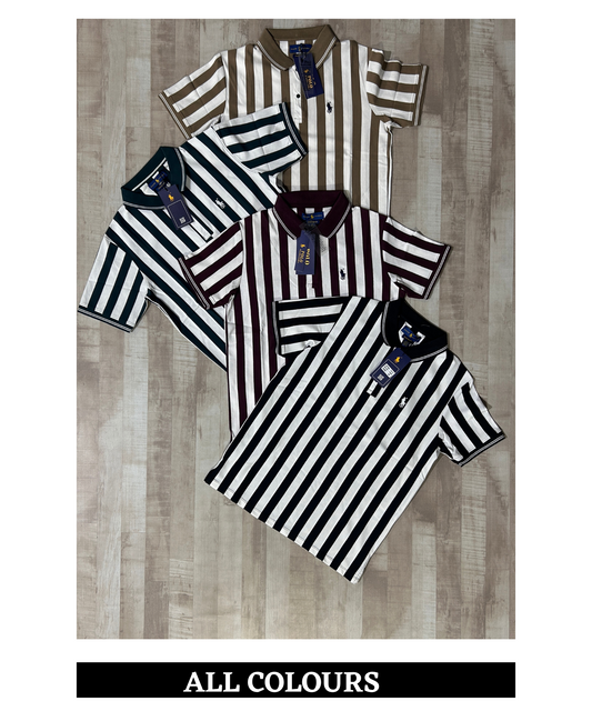 Premium Quality 100% Cotton Jacquard Lycra Polo T-Shirts (GSM 190 - 200)