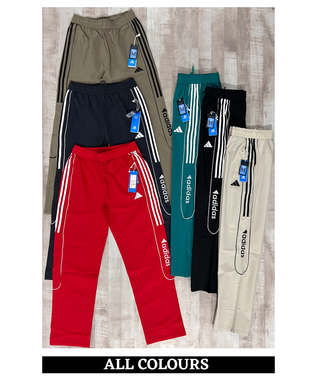 Imported Nylon Crush Lycra TrackPant With Stylish Side 3-Stripe Design | 180 GSM | Straight Fit