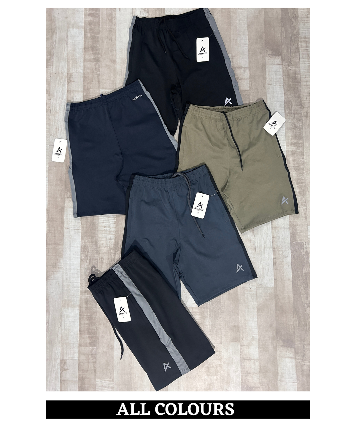 ATHVIX by Denmonk Premium 4-Way Lycra Shorts | 250 GSM | Regular Fit