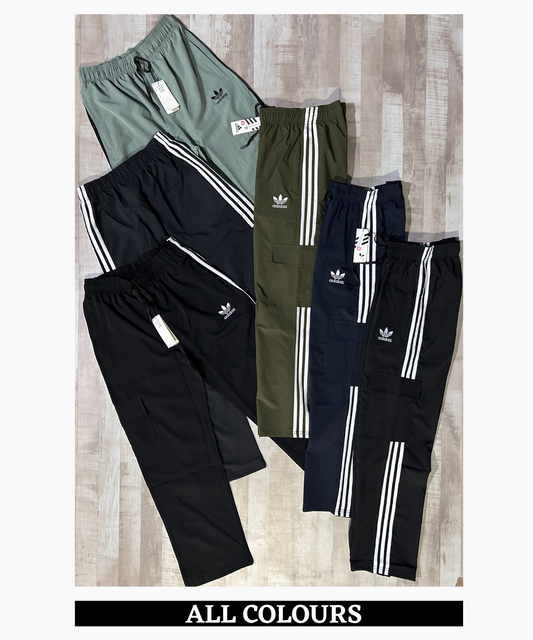 Imported Ns Terry Lycra Cargo (GSM 180-190) Three Strip Design