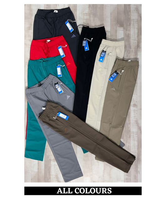 Imported Nylon Crush Lycra TrackPant With 3 Strip Design |180 GSM| Straight Fit