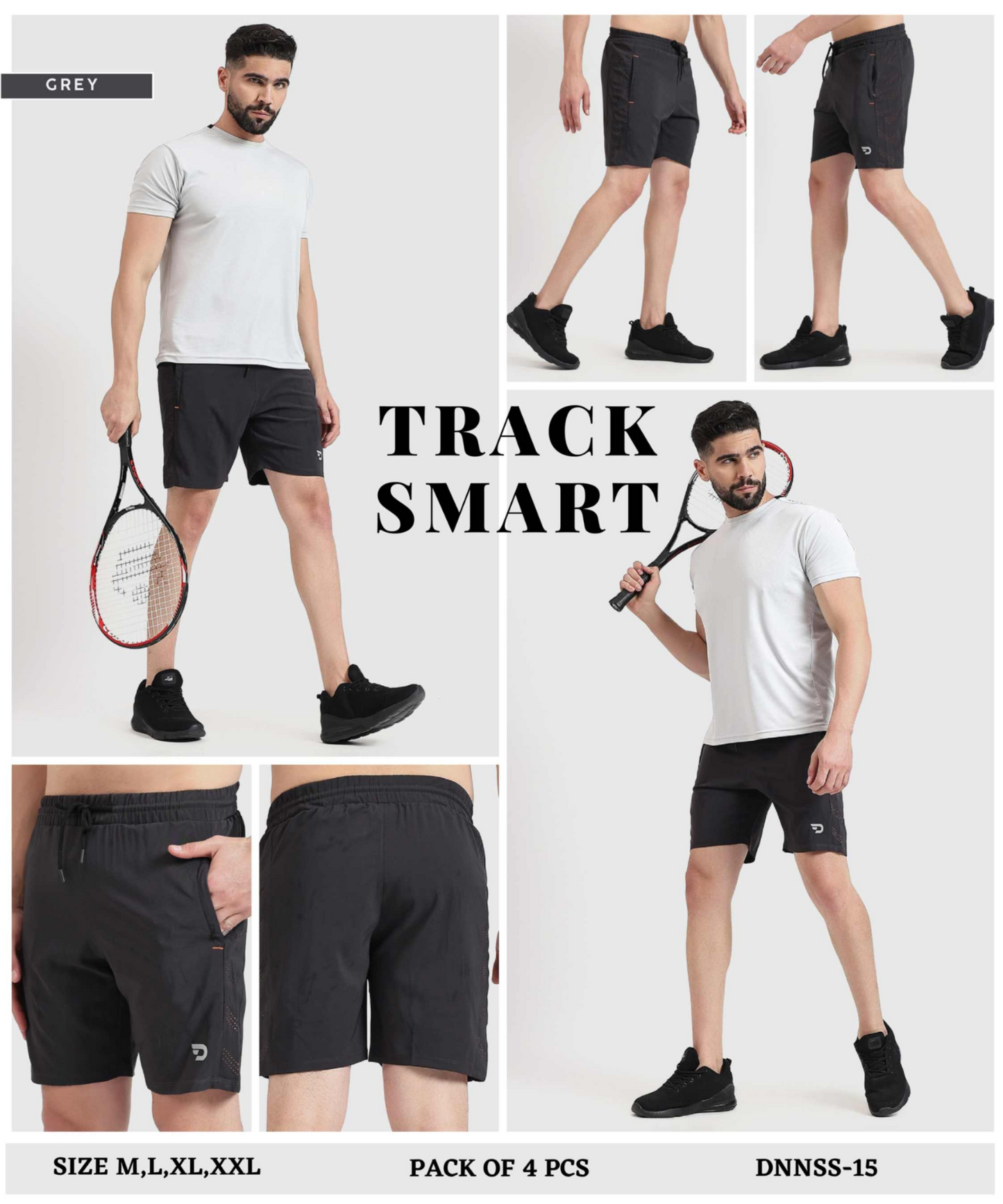 Flex Fit Shorts - Imported Ns Parachute Lycra  (15% Lycra 130 GSM)