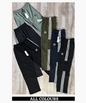 Imported Ns Terry Lycra Cargo (GSM 180-190) Three Strip Design