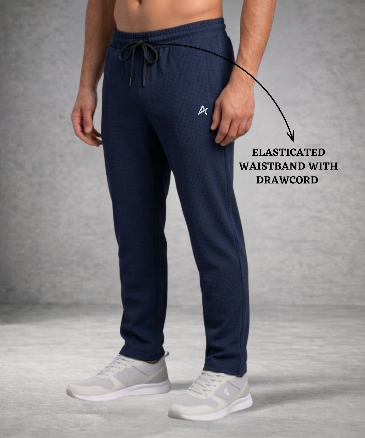 Men’s Trackpants – Premium Polyester Micro Black Dot Trackpants , 240 GSM Soft Comfort | Athvix Active Wear By Denmonk