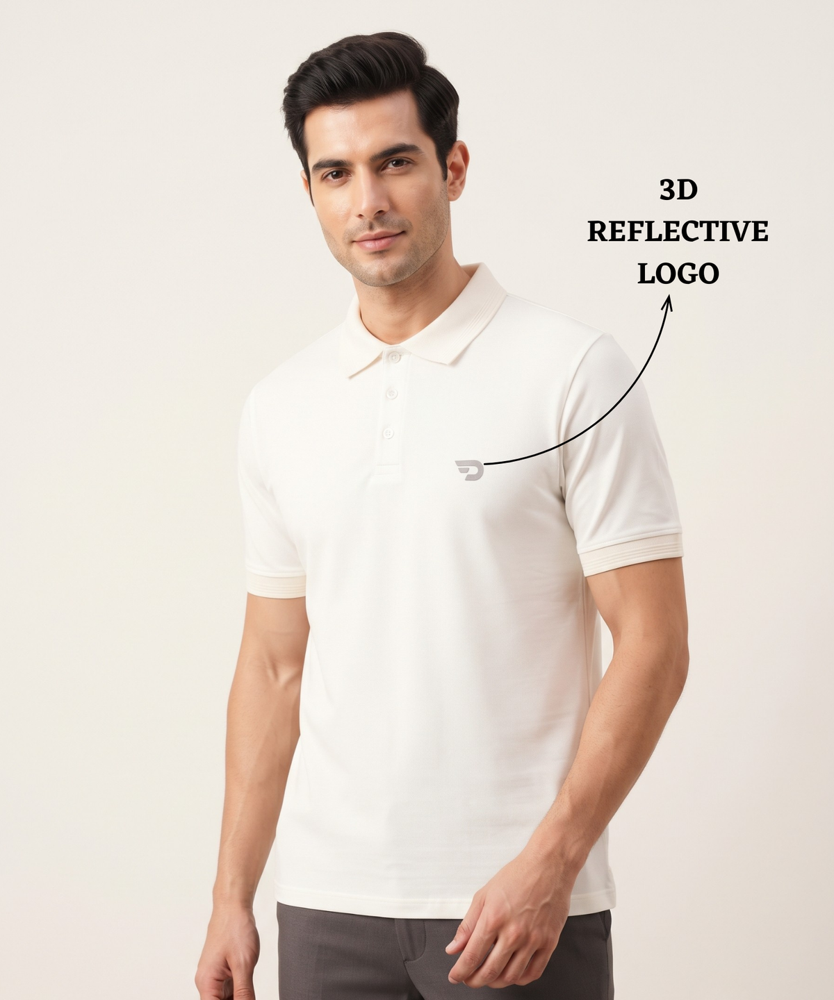 Denmonk Men’s Premium Cotton Matty Lycra Polo T-Shirt with Contrast Tipping  | 220 GSM | Regular Fit
