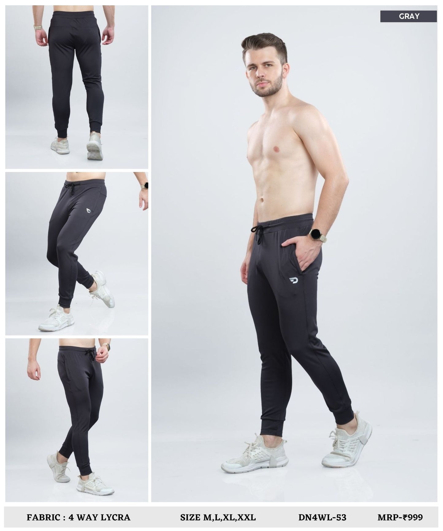 Everyday Trackpant – Imported 4Way Taiwan Lycra ( 280 GSM)