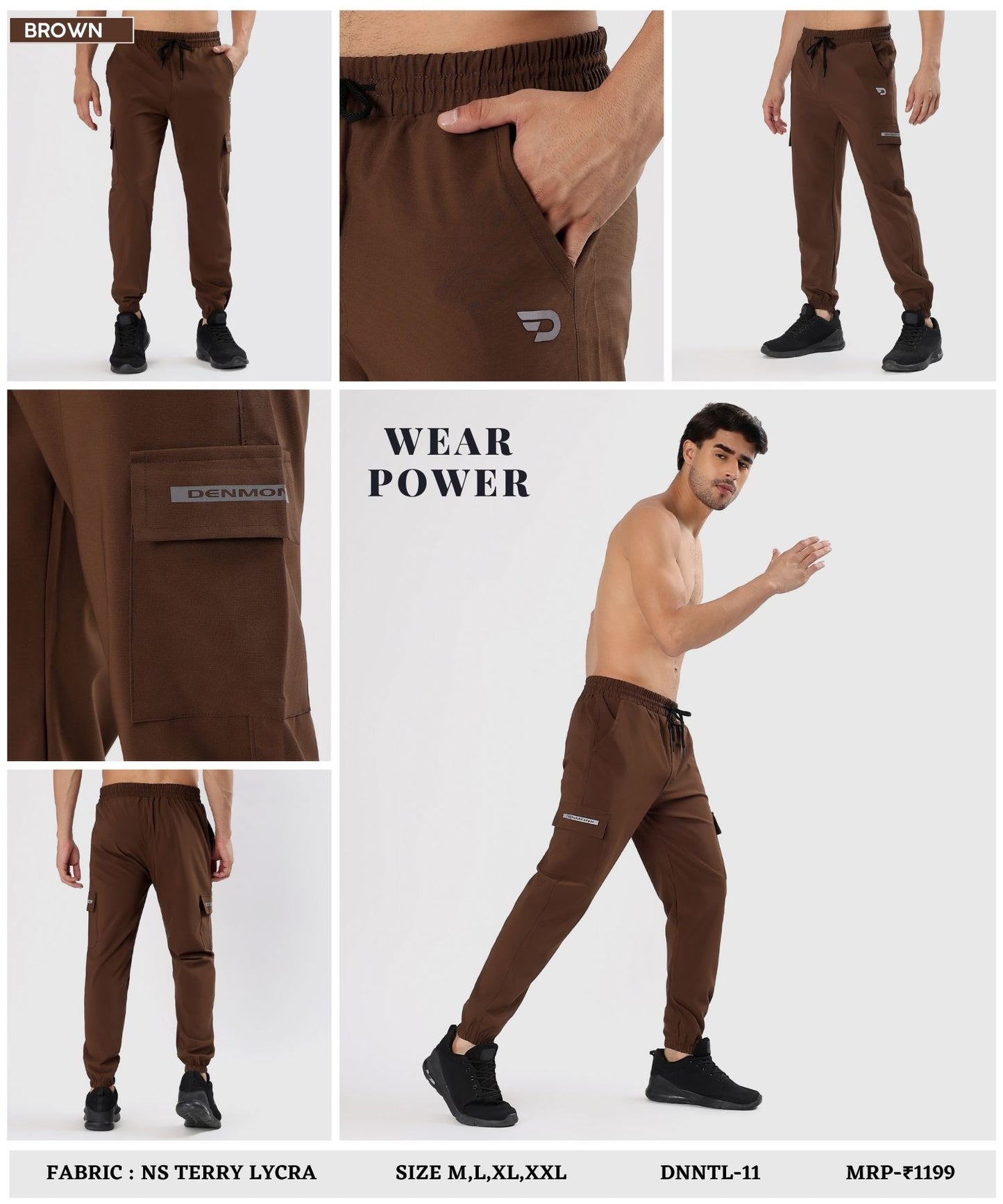 Utility  Cargo Joggers - Imported Ns Terry Lycra Lower (GSM 180-190)