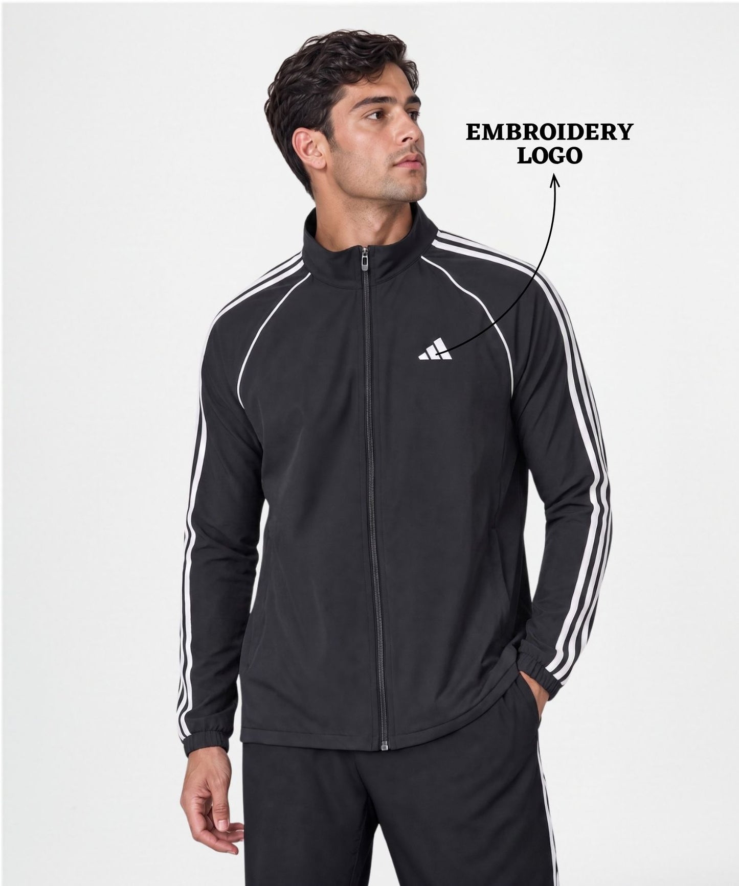 Men's Premium Imported Nylon crush  Lycra Sports Jacket | Without Inner Fabric