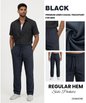 Men’s Premium Linen Casual Track Pants – Lightweight Comfort Straight Fit | DOD