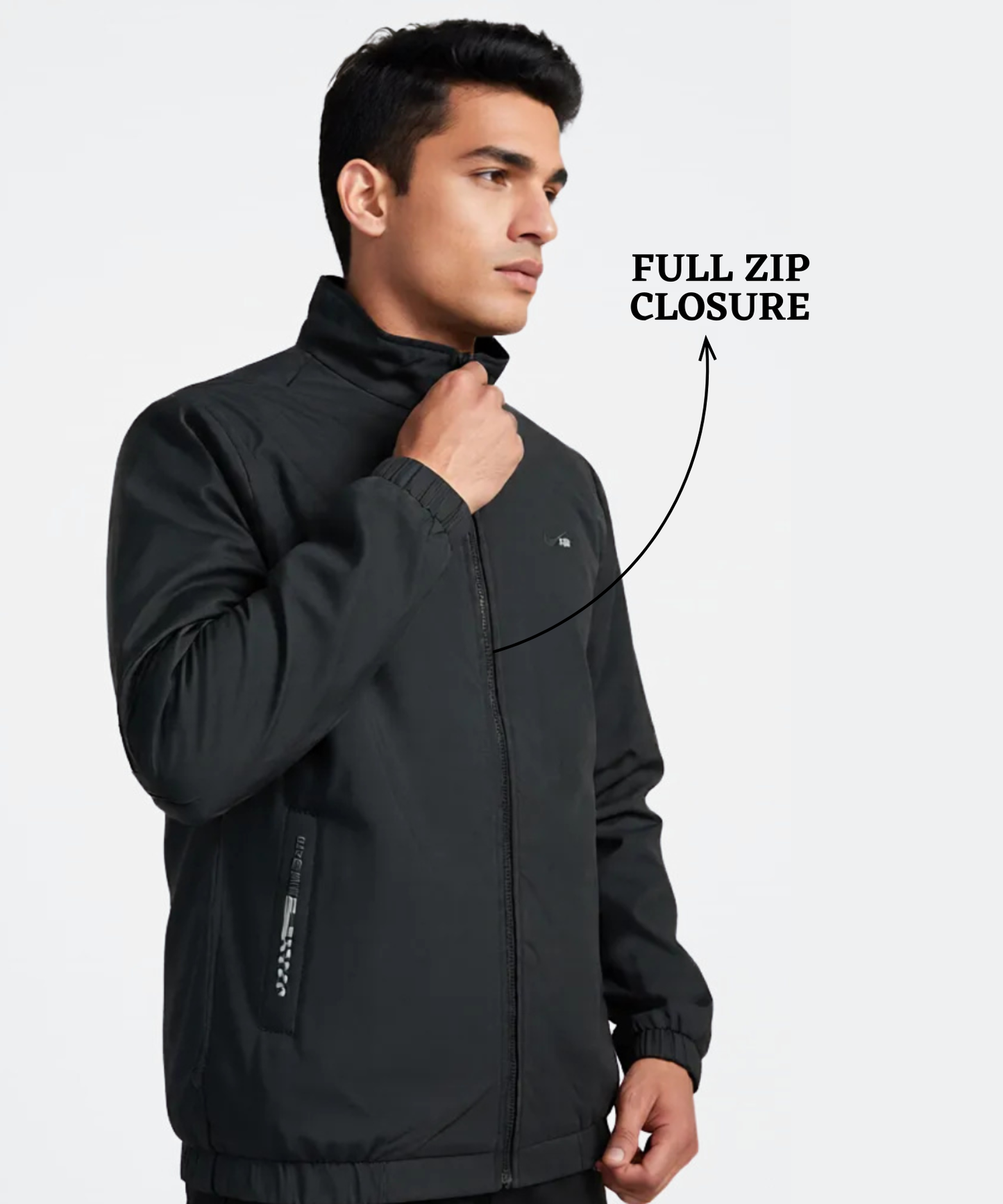 Imported Premium Feather touch Waterproof Windcheater ( Gsm 350 , Rice-knit fabric inside )