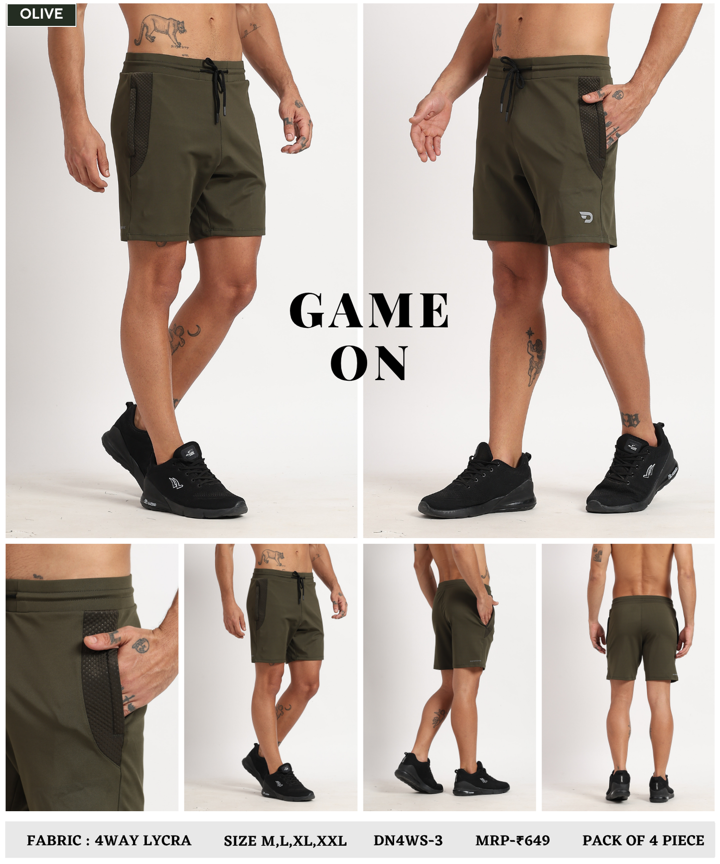 4way Taiwan Lycra Shorts