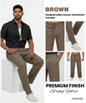 Men’s Premium Linen Casual Track Pants – Lightweight Comfort Straight Fit | DOD