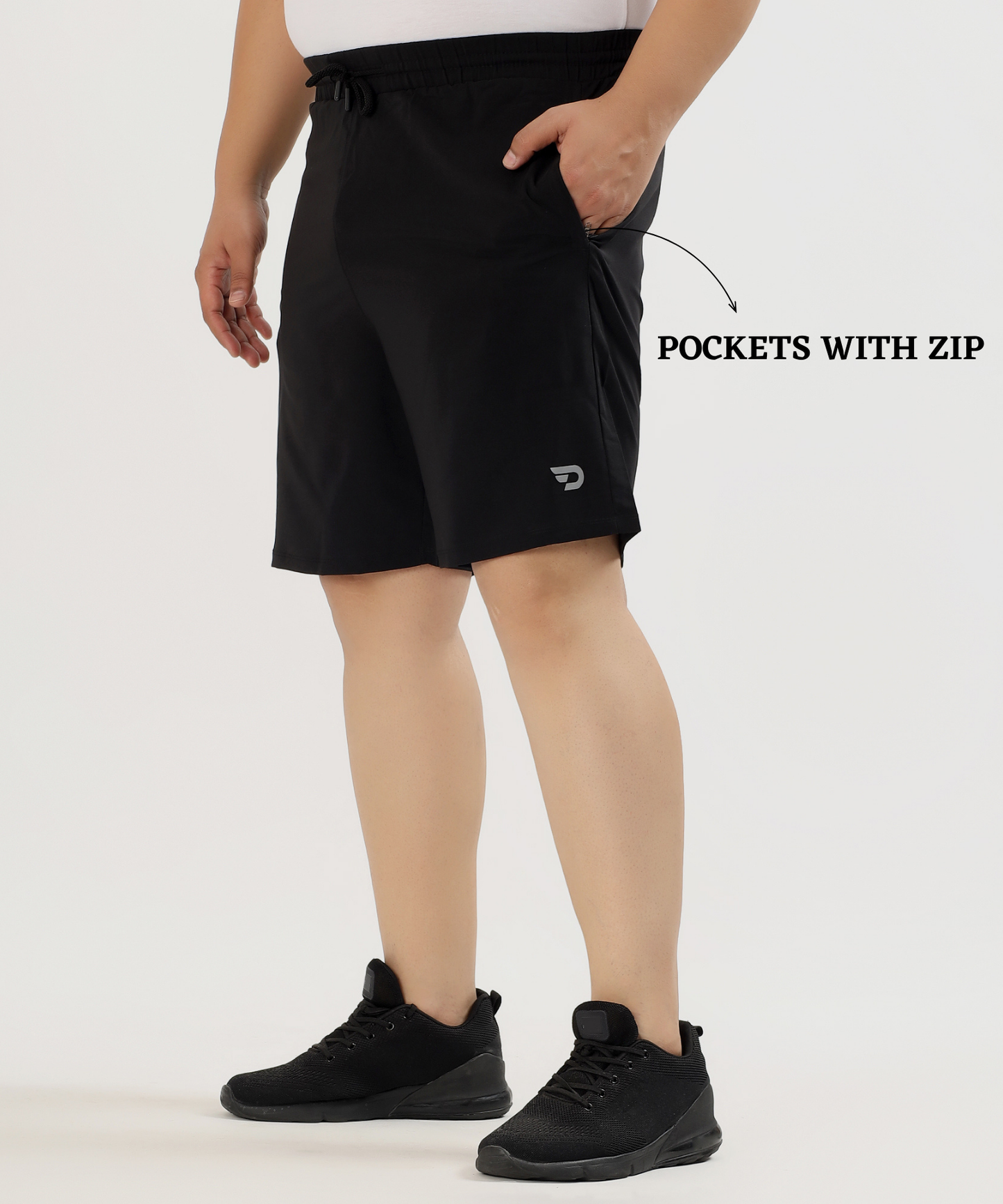 Imported NS Parachute Lycra Plus Size Men’s Shorts (15% Lycra, 130 GSM)
