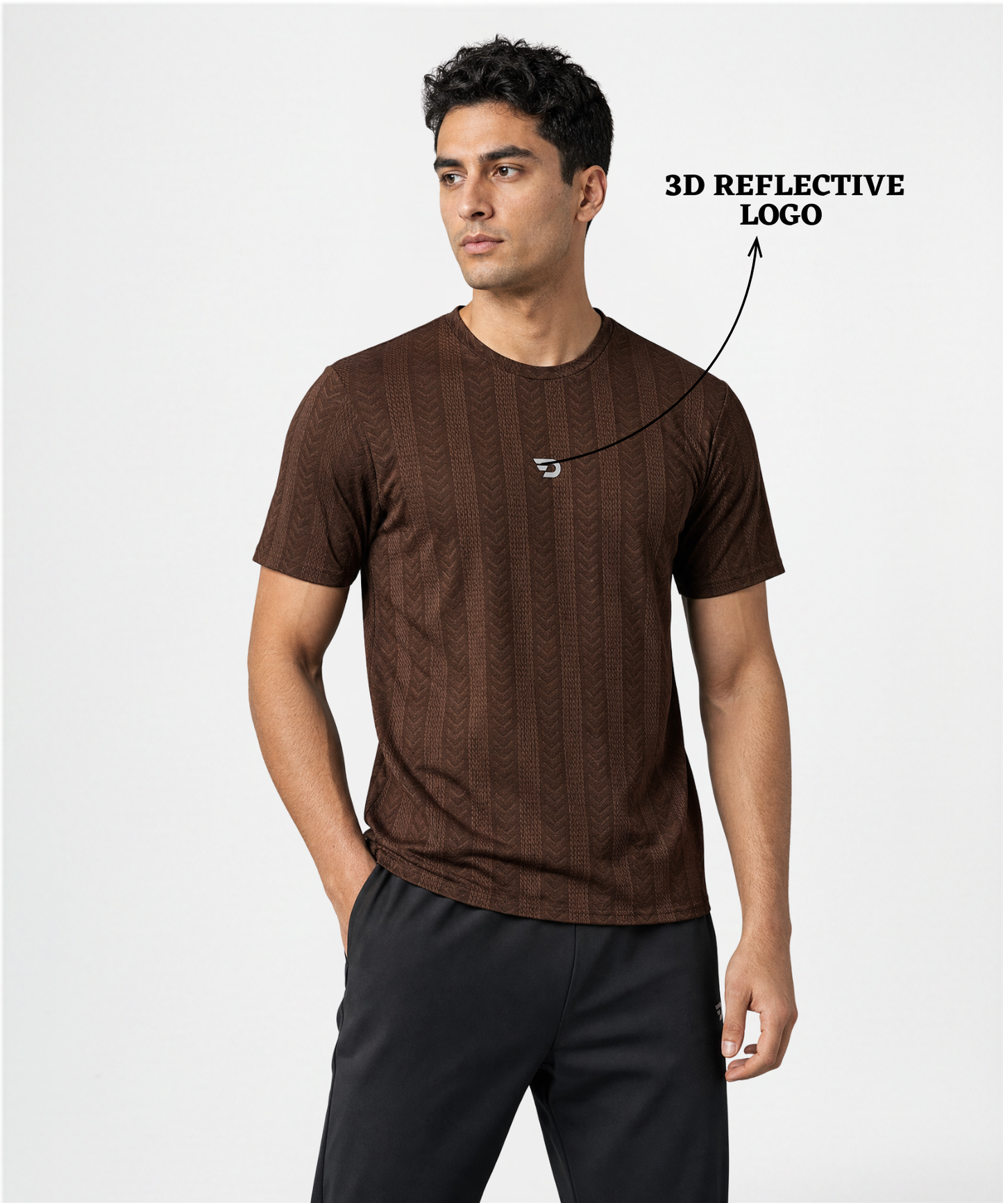 Men’s Imported Jacquard Lycra T-Shirt | 180 GSM | Regular Fit | Half Sleeve