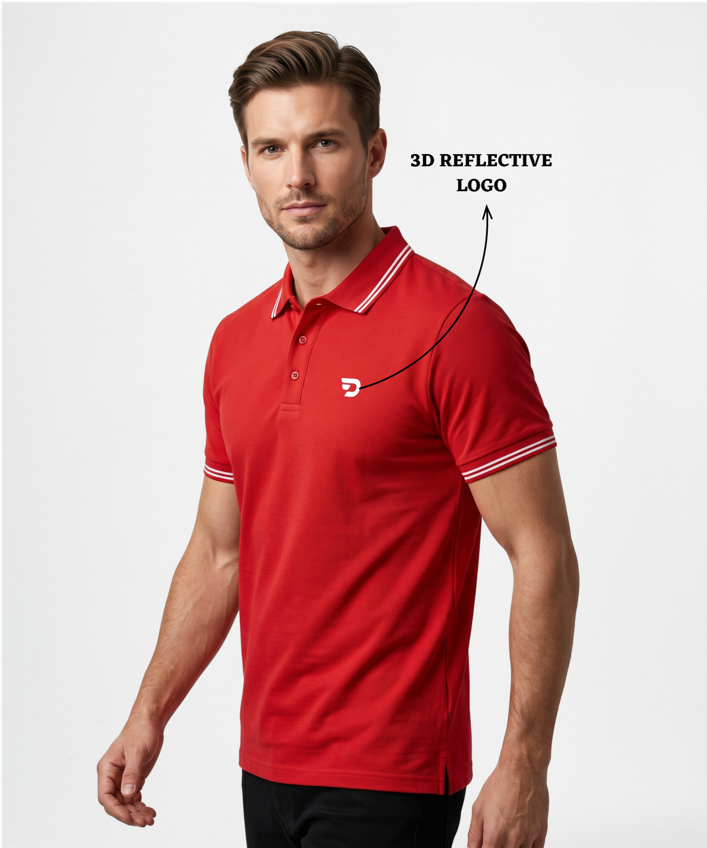 Imported Cotton Feel Matty Lycra Polo T-Shirt for Men | 220 GSM | Regular Fit | Contrast Tipping Collar & Sleeves