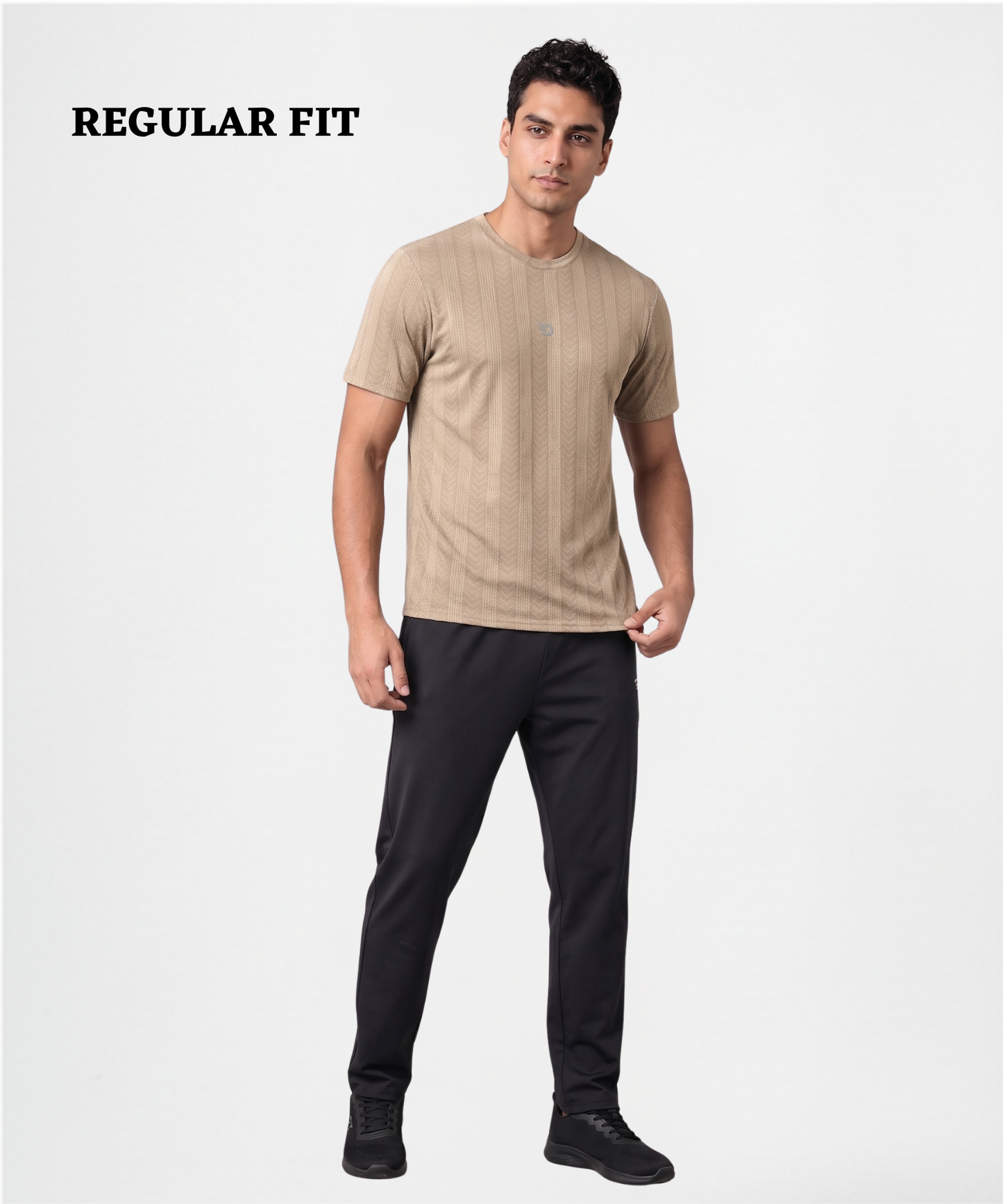 Men’s Imported Jacquard Lycra T-Shirt | 180 GSM | Regular Fit | Half Sleeve