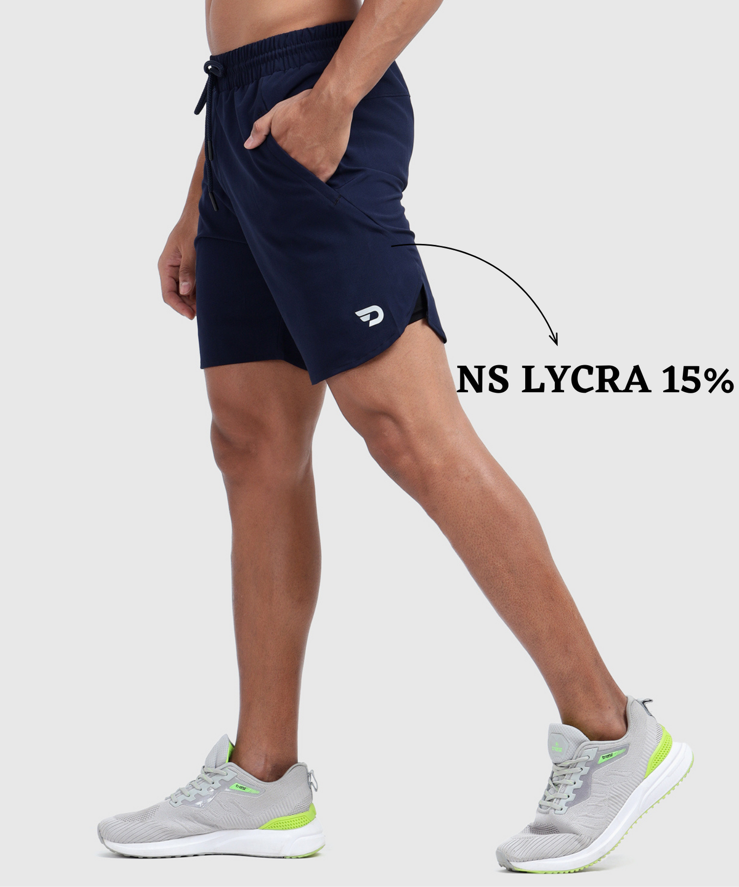 2-in-1 Shorts -Imported Ns Parachute (GSM 130, 15% Lycra)