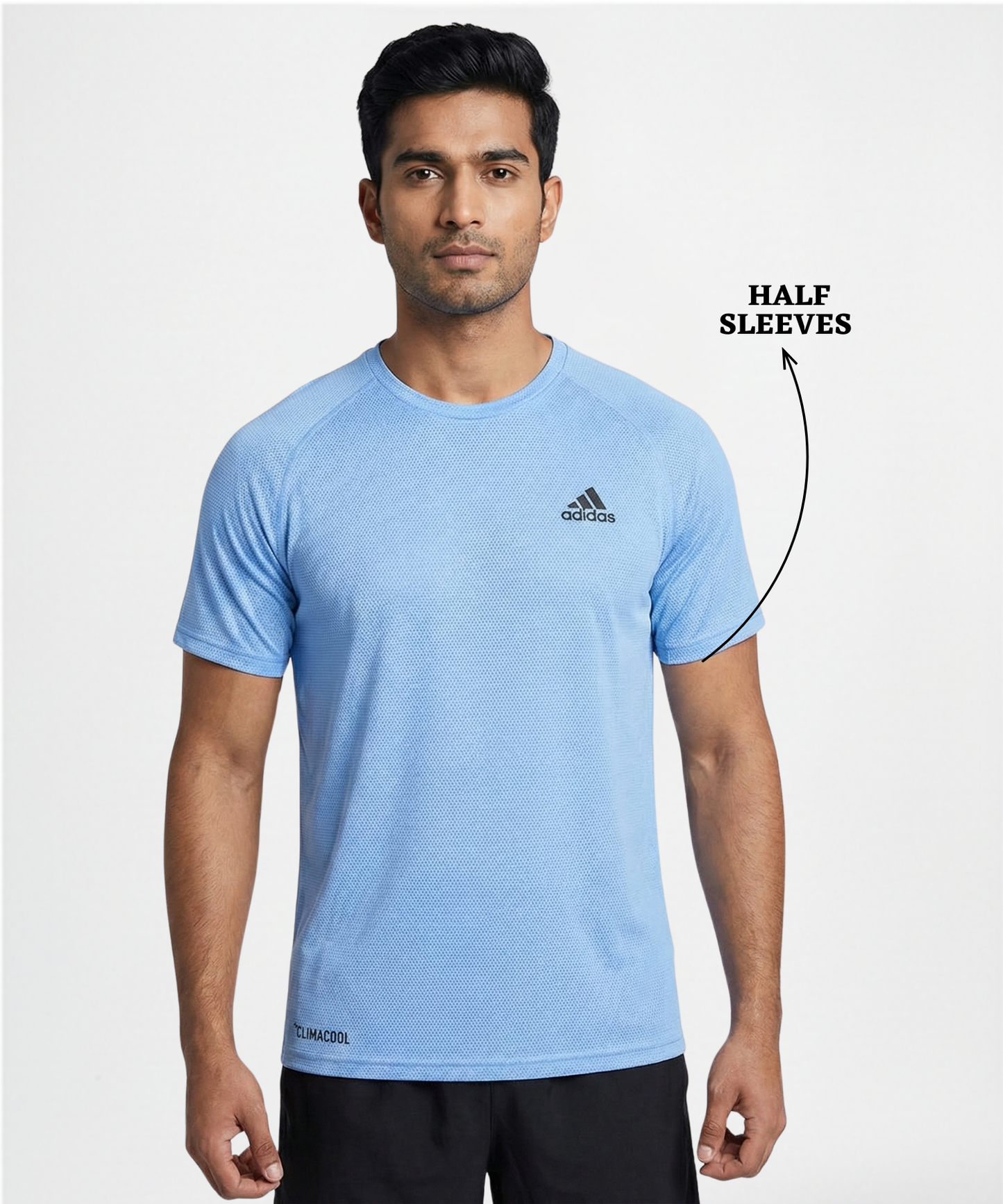 Pinpoint Knit Mess Lycra  T-shirts