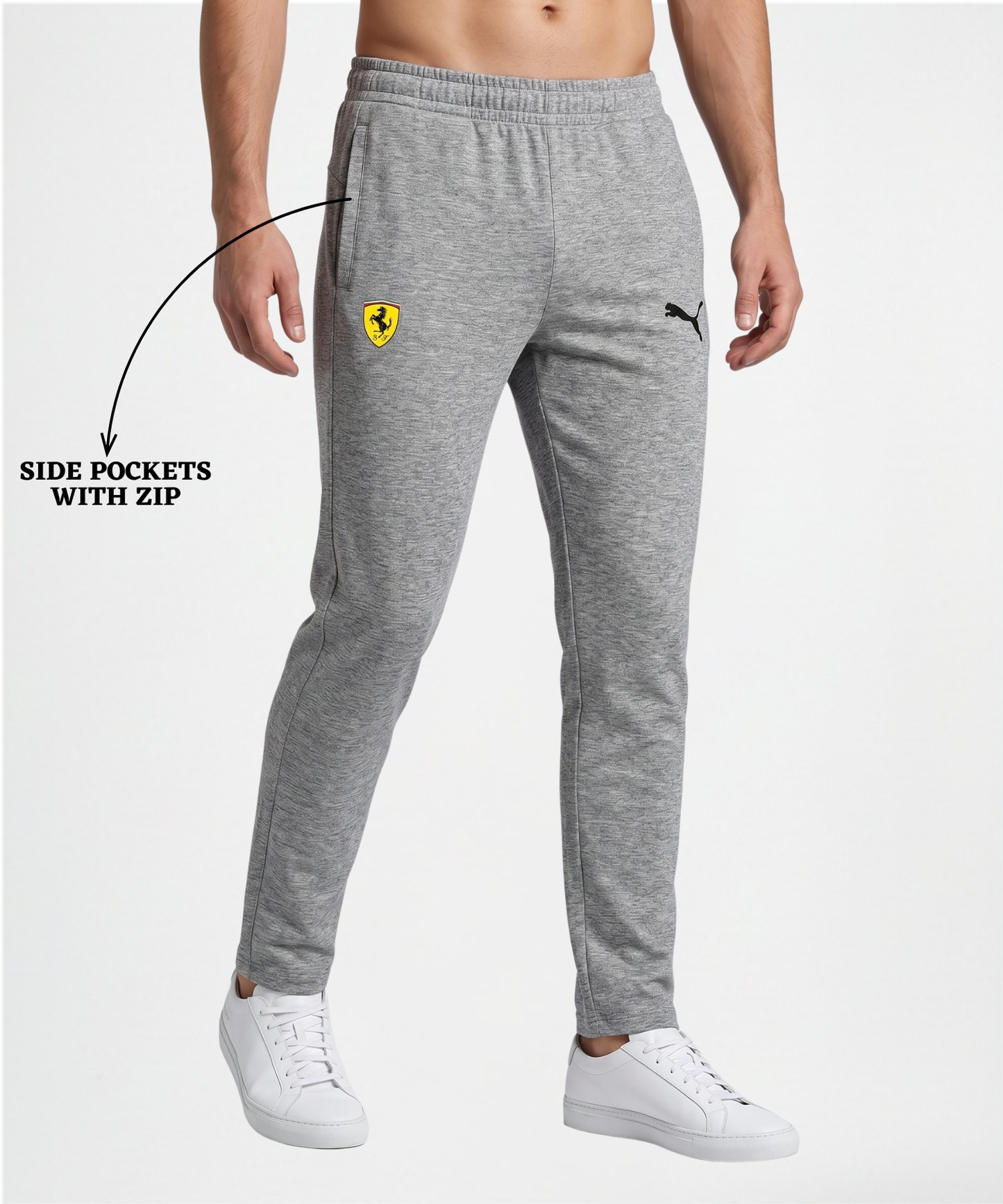 Imported Poly Cotton Lycra TrackPant (GSM 250)| Dual Branding Logo