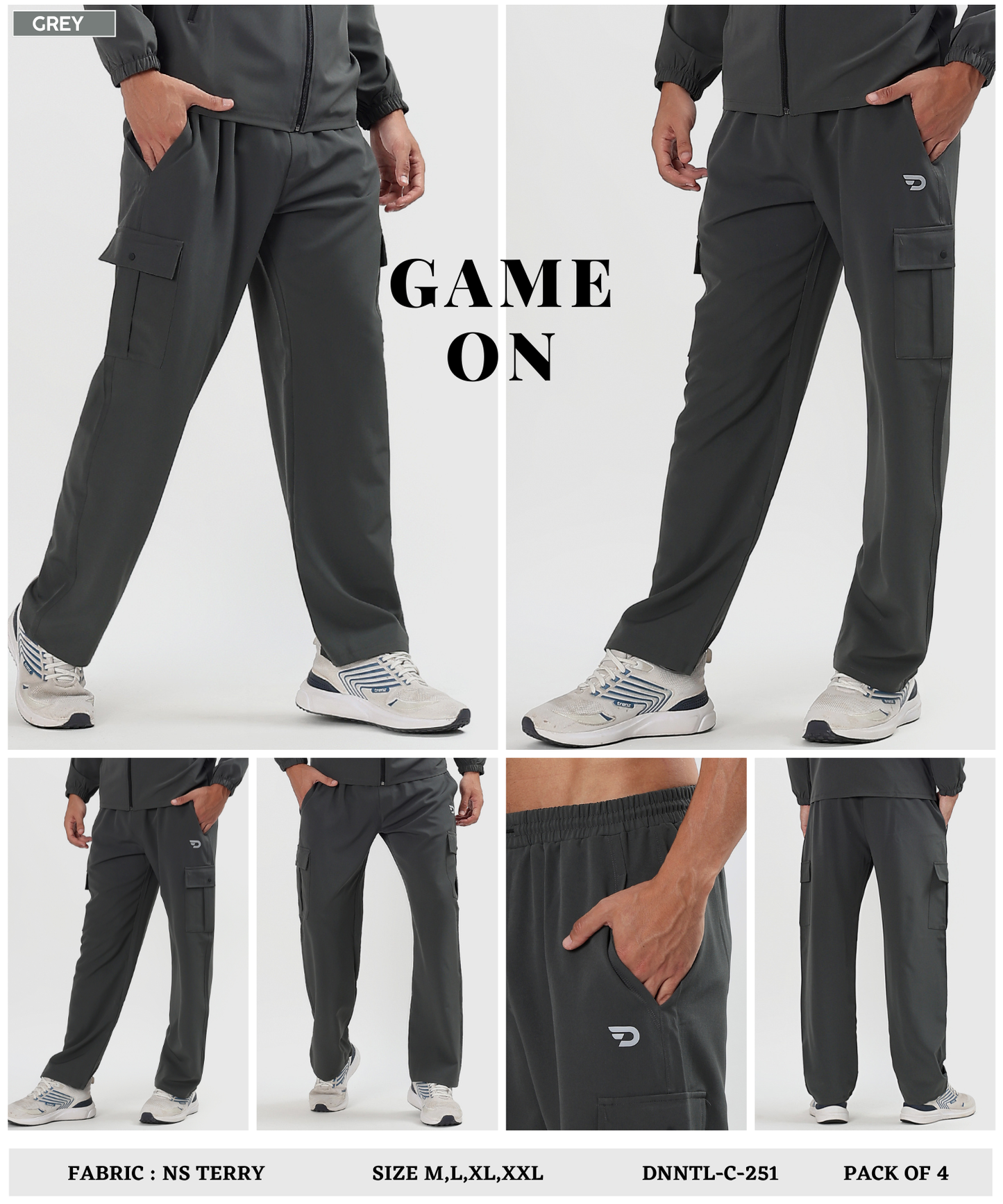 Imported NS Terry Lycra Lower (GSM 180-190)| Oversize Trackpants