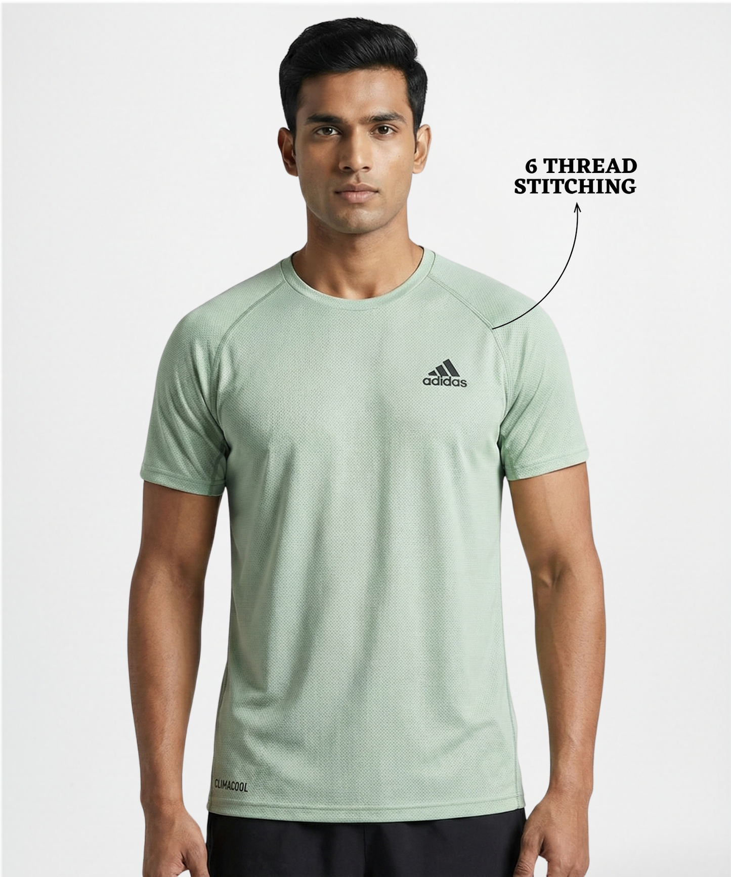 Pinpoint Knit Mess Lycra  T-shirts