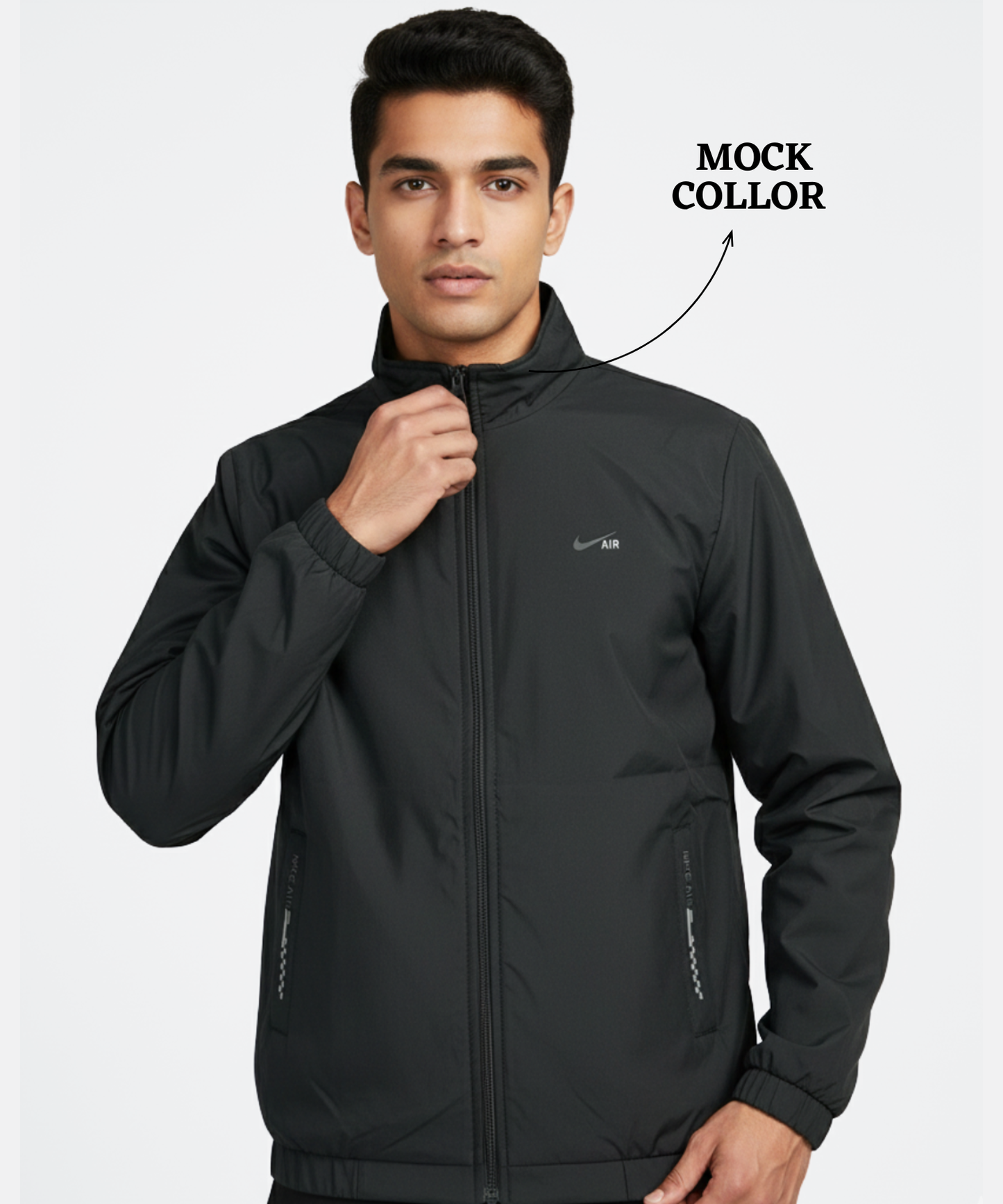 Imported Premium Feather touch Waterproof Windcheater ( Gsm 350 , Rice-knit fabric inside )