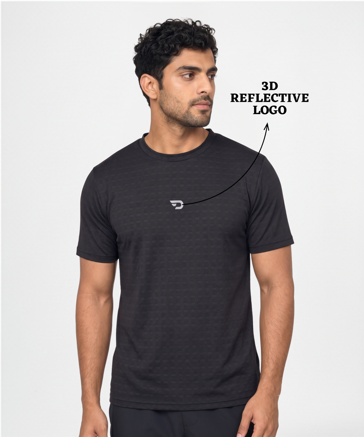 Imported Mesh Jacquard Lycra Sports T-Shirt for Men | 170 GSM | Regular Fit