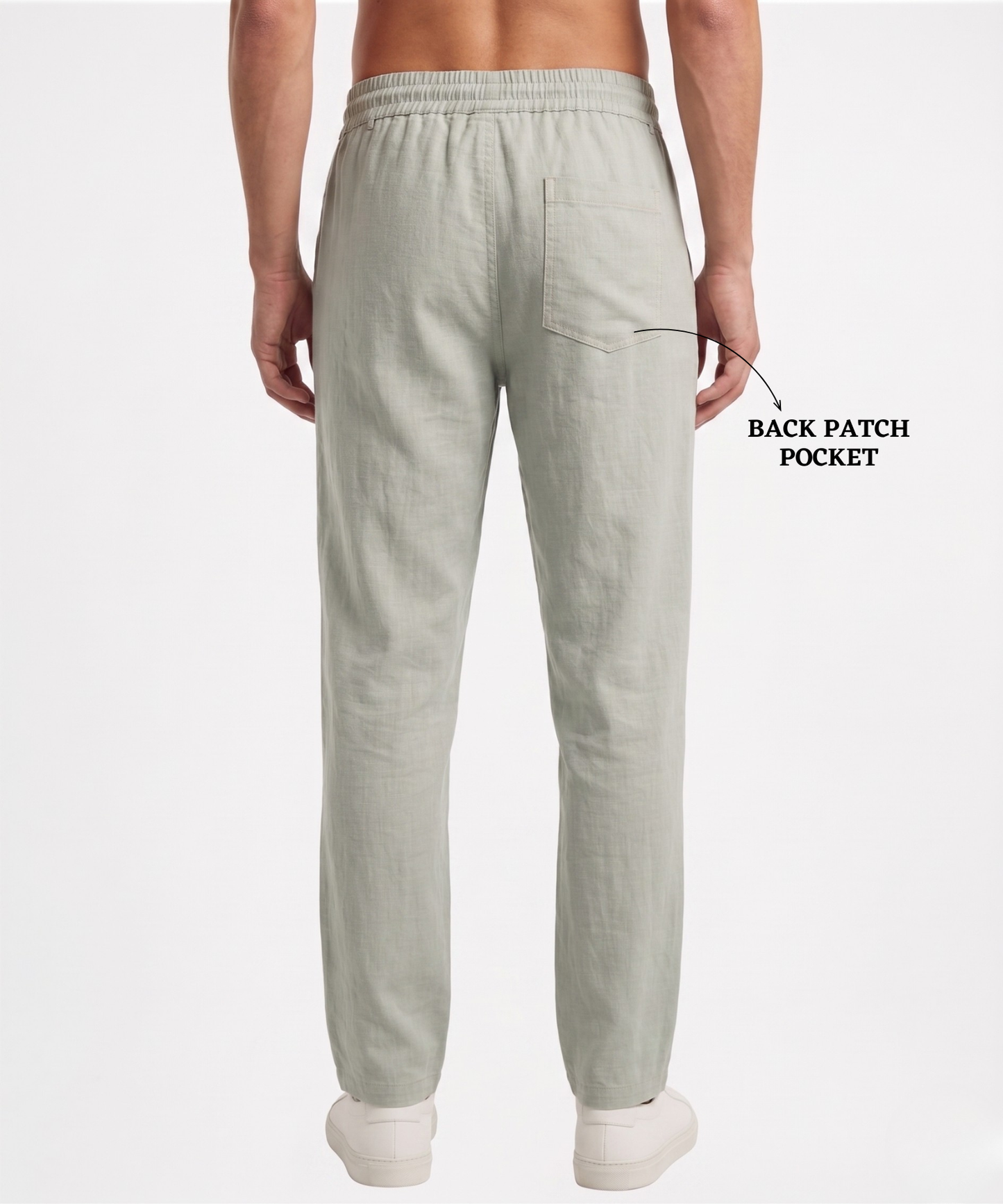 Premium Cotton Linen Slub Lycra Casual Pants – Comfort Fit | DOD