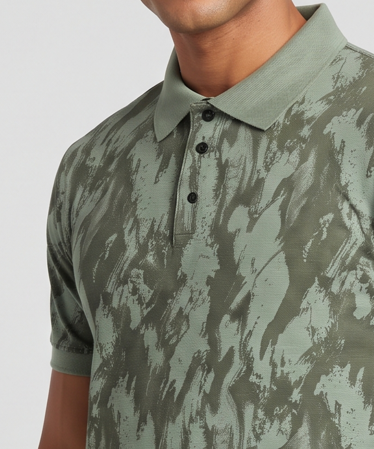 Denmonk Men’s Imported Korean Check Lycra Printed Polo T-Shirt | 180 GSM | Regular Fit
