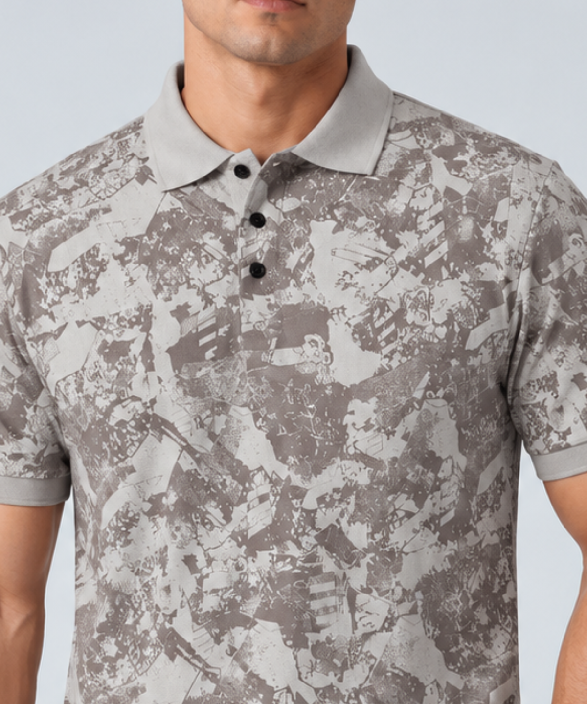 Denmonk Men’s Imported Korean Check Lycra Printed Polo T-Shirt | 180 GSM | Regular Fit