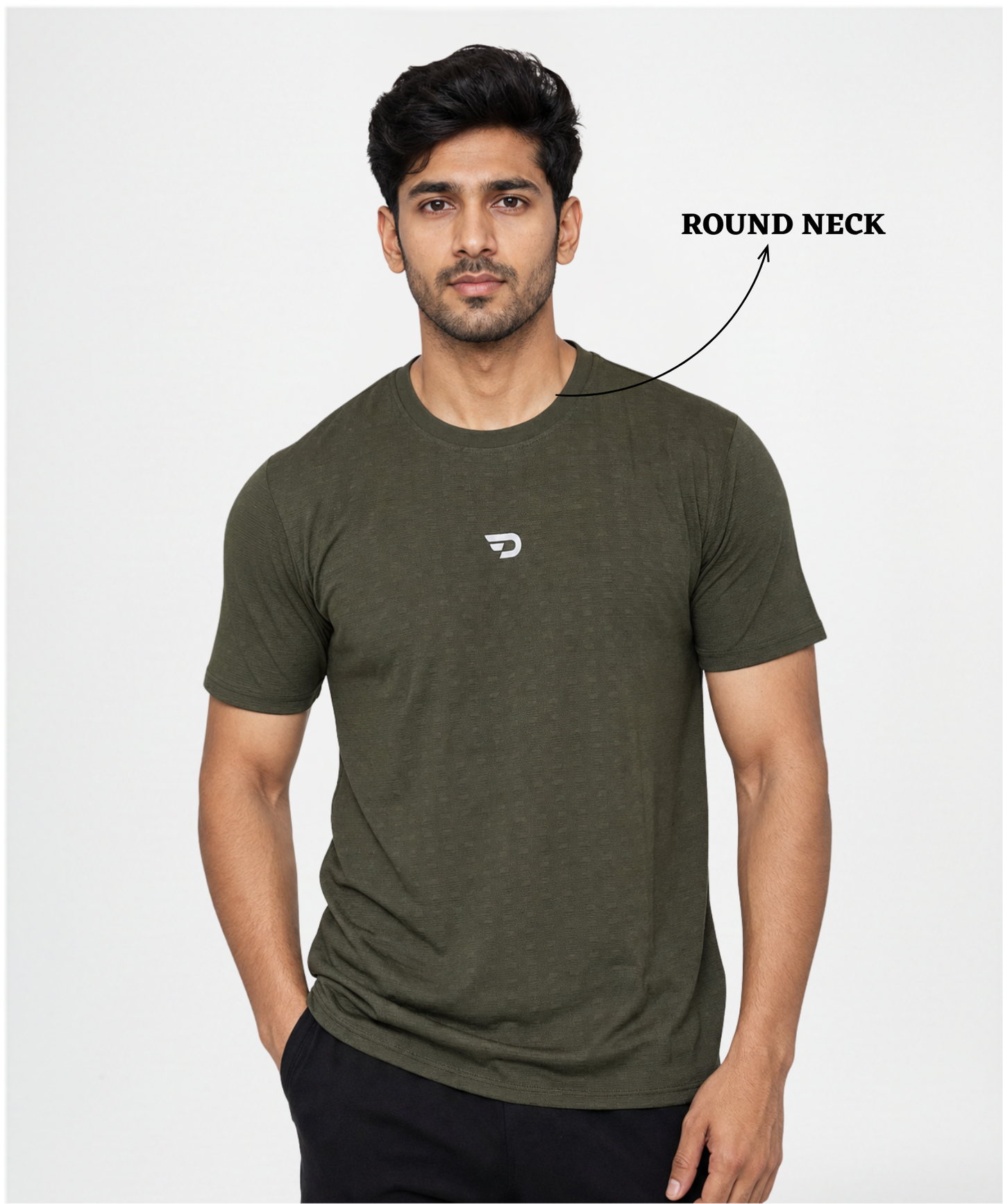 Imported Mesh Jacquard Lycra Sports T-Shirt for Men | 170 GSM | Regular Fit