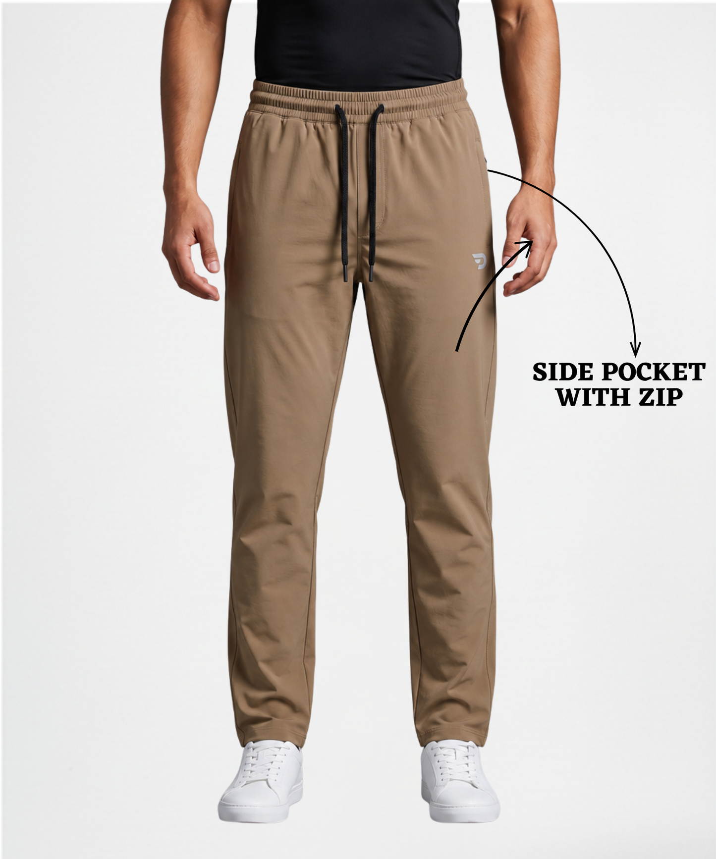 NylonFlex Zip Trackpants - Imported Nylon Crush Lycra  (180 GSM) |DOD