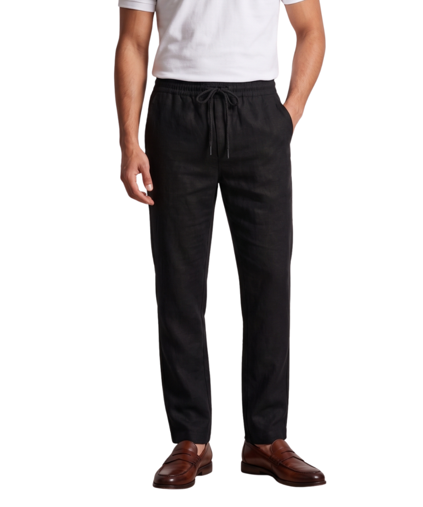 Premium Cotton Linen Slub Lycra Casual Pants – Comfort Fit | DOD