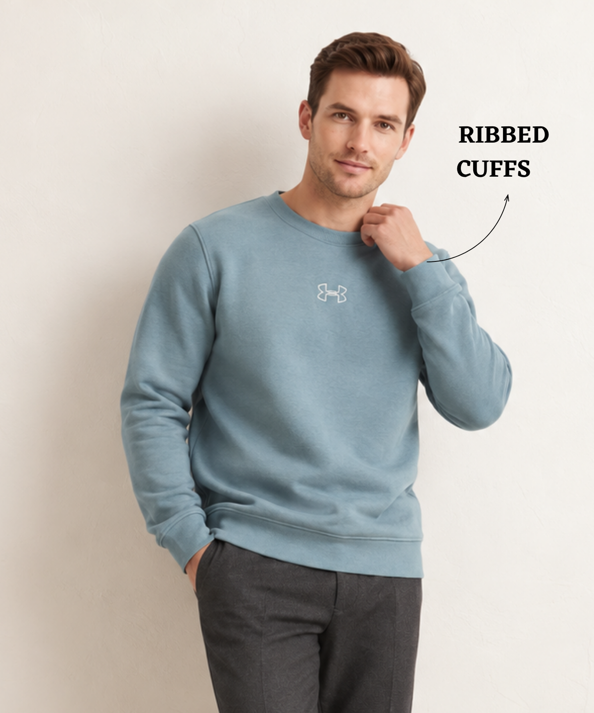 Premium Quality 3 Thread Cotton Fleece Round Neck Sweatshirt (GSM 350) | DOD