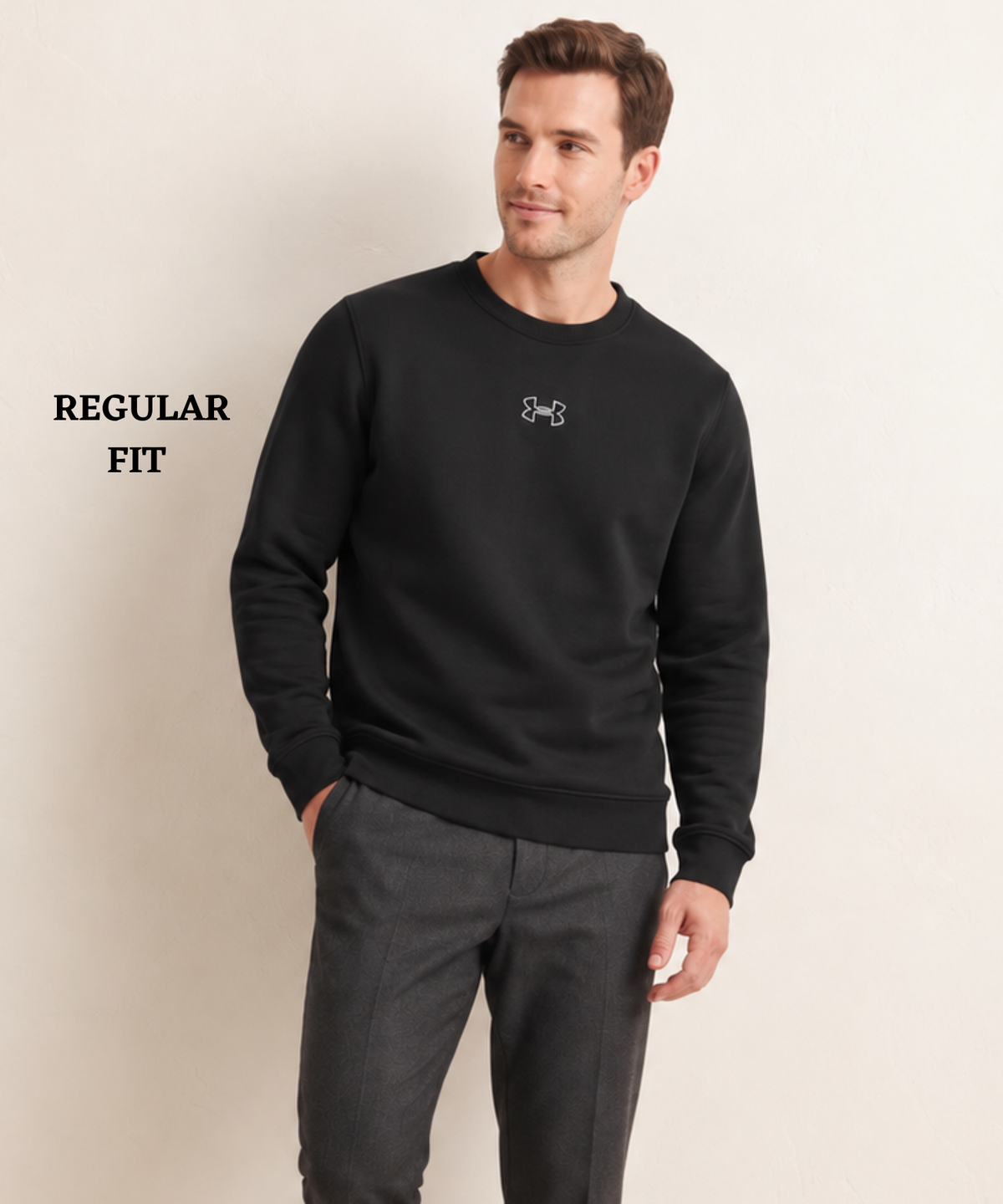 Premium Quality 3 Thread Cotton Fleece Round Neck Sweatshirt (GSM 350) | DOD